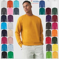 AWDis Sweatshirt Crew Neck Classic Pullover Jumper Casual Leisure Work Wear TOP