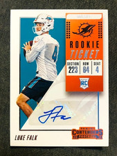2018 Panini Contenders #189 Luke Falk Rookie RC Ticket Auto Autograph Card. rookie card picture