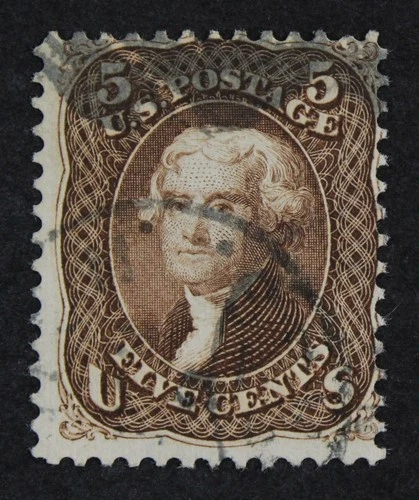 CKStamps: US Stamps Collection Scott#76 5c Jefferson Used CV$120