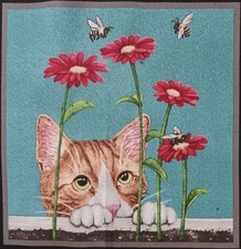 Cat with Antique/Vintage Craft Fabrics for sale | eBay