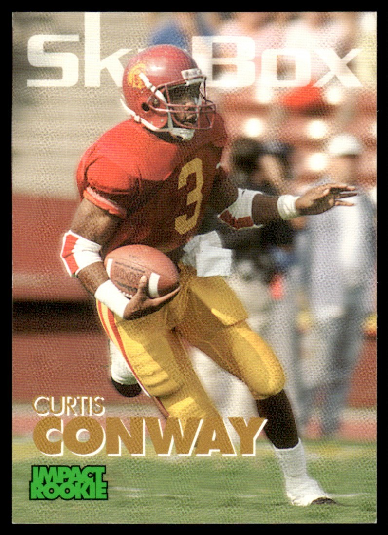 1993 SkyBox Impact Curtis Conway Rookie USC Trojans #367 Corner