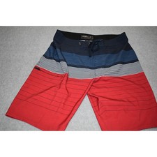 O'Neill Board Shorts Mens Size 32 Swimming Surfing Beach HyperFreak Blue Red