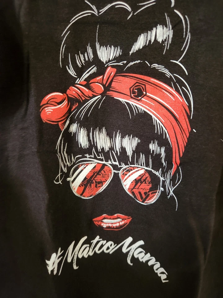 District Matco Tools Matco Mama Womens Graphic Racerback Tank Top Small Black - Image 4 of 4