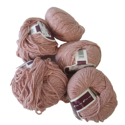 Lot 5 Ella Rae Shibu Mauve Pink 90% Silk Rayon Blend Worsted Weight