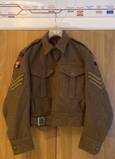 WW2. Denhams. Battle Dress. British Army. Size No. 8. Mens UK Small/Medium