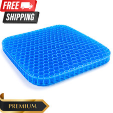 Gel Seat Cushion Honeycomb Cooling Orthopedic Chair Pad For Office Carwheelchair Gel Seat Cushion Honeycomb Cooling Orthopedic Chair Pad For Office Carwheelchair