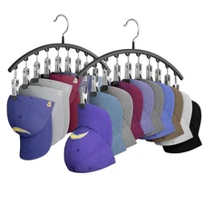 Yecuip Hat Hangers for Closet, Metal Hats Organizer Racks for Base Ball Caps ...
