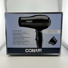Conair Hair Dryer 1875 Watts Compact Fast Drying and Styling 2 Heats/speed