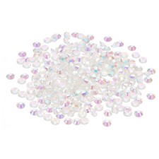 SS30/288Pcs Glass Diamante Rhinestone, Man Made Gems, AB Clear
