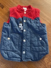 NWOT Disney Mickey Jacket Vest Boys 5/6