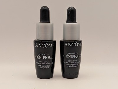 Lancome Genefique Lot of 2 Youth Activating Concentrate 0.23 oz ea. Travel Size