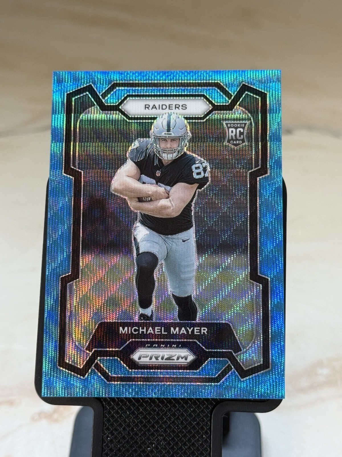 2023 Panini Prizm Football Michael Mayer #361 RC Rookie Blue Wave /199 Raiders
