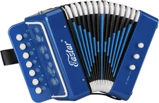 Kids Accordion Toy Accordian Mini Musical Instruments 10 Keys Button for Child C
