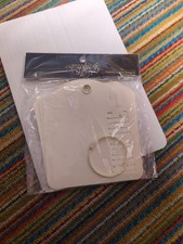 Graphic 45 Sq Ivory Tag Album 4.5x5  "Inspire Create Imagine" Ring  9 Tags New