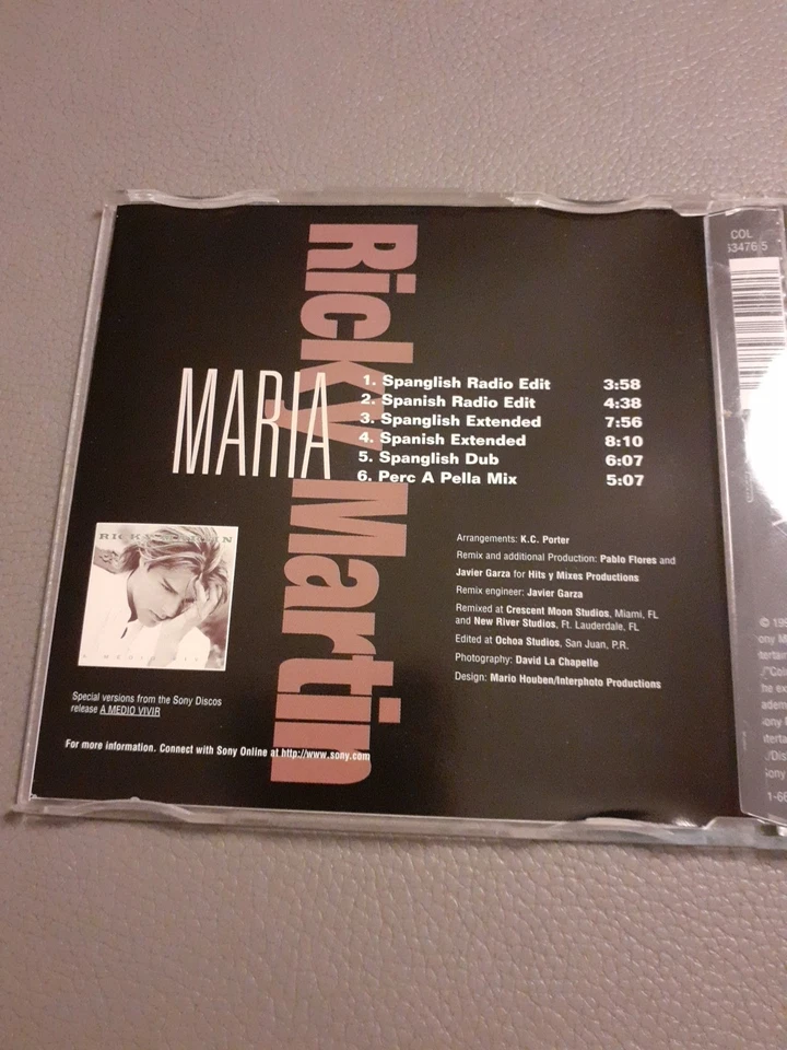 CD Maxi Single Ricky Martin - Maria - Remixes '97 - Bild 4 von 4