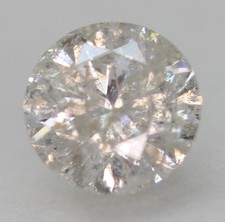 0.45 Carat F Color Round Brilliant Natural EARTH MINED Loose Diamond 4.89m VIDEO