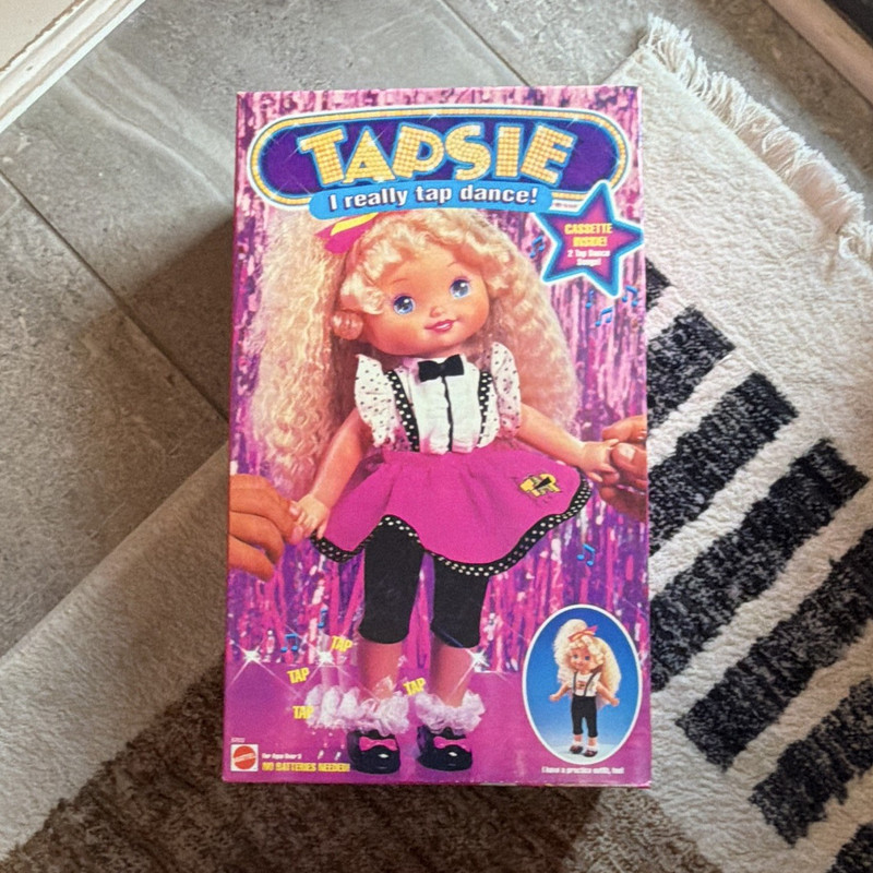 Mattel Tapsie I Really Tap Dance 17in Doll Blonde Curly Blue Eyes 1994 MPN 5730