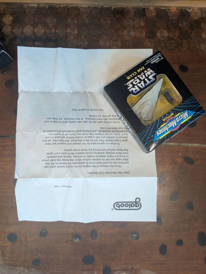 Juegos de Micro Máquinas Star Wars Darth Vader y Han Solo con Carta Original 1996 Foto 2 de 4