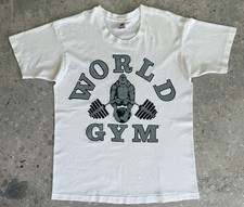 VINTAGE WORLD GYM T-SHIRT 1991 BODYBUILDING GOLDS SINGLE STITCH FITNESS FOTL XL