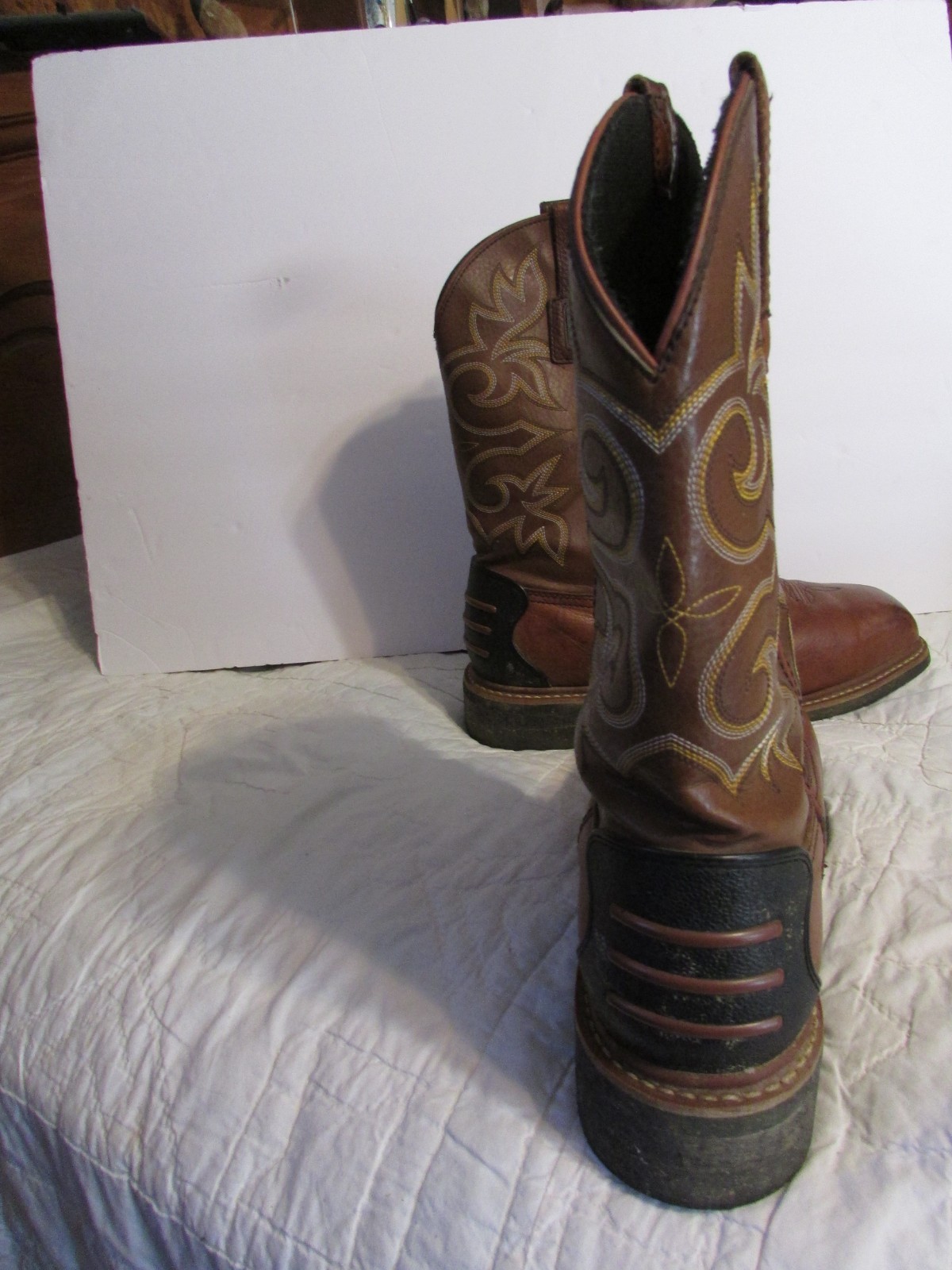 John Deere Ariat Western Boots JD4932 Pull On Mens 12W image 10