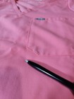 FIGS Scrub Set Large Top, Large Petite Cade Cargo Pants Neon Pink/Coral Pink — photo 6