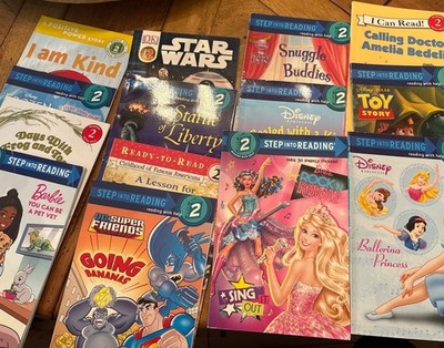 Lot of 14 Level 2 Ready to-I Can Read-Step into Reading-Learn Read Books MIX