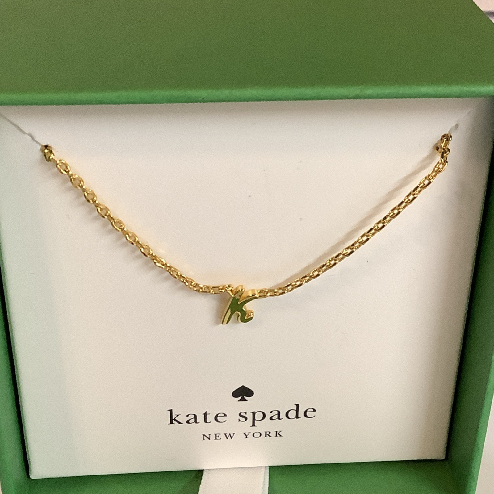 Kate Spade New York One In A Million “K” Initial Pendant Necklace, New In Box thumbnail 3