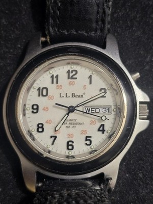 Vintage LL BEAN Quartz Watch Steel 165 FT Model 364