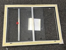 Horsebox Window 594mm W x 424mm H, Side Slider, Mill & Clear, SQ