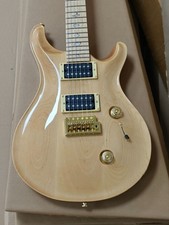 PRS SE Natural Electric Guitar Flying Bird Label Inlay HH Pickups Gold Hardware