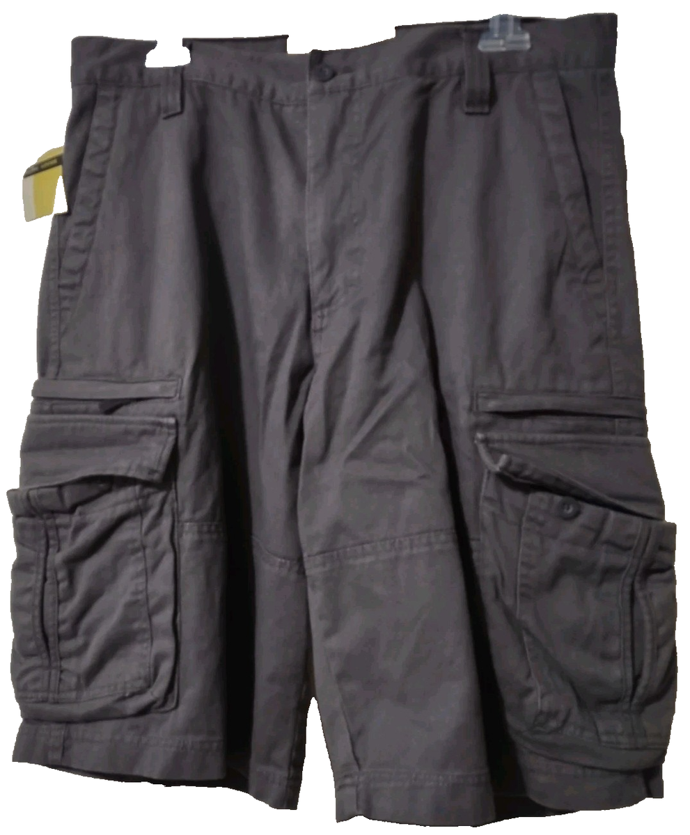 Lee Dungarees Cargo Shorts Mens Sz 32 Loose Baggy Zip Button