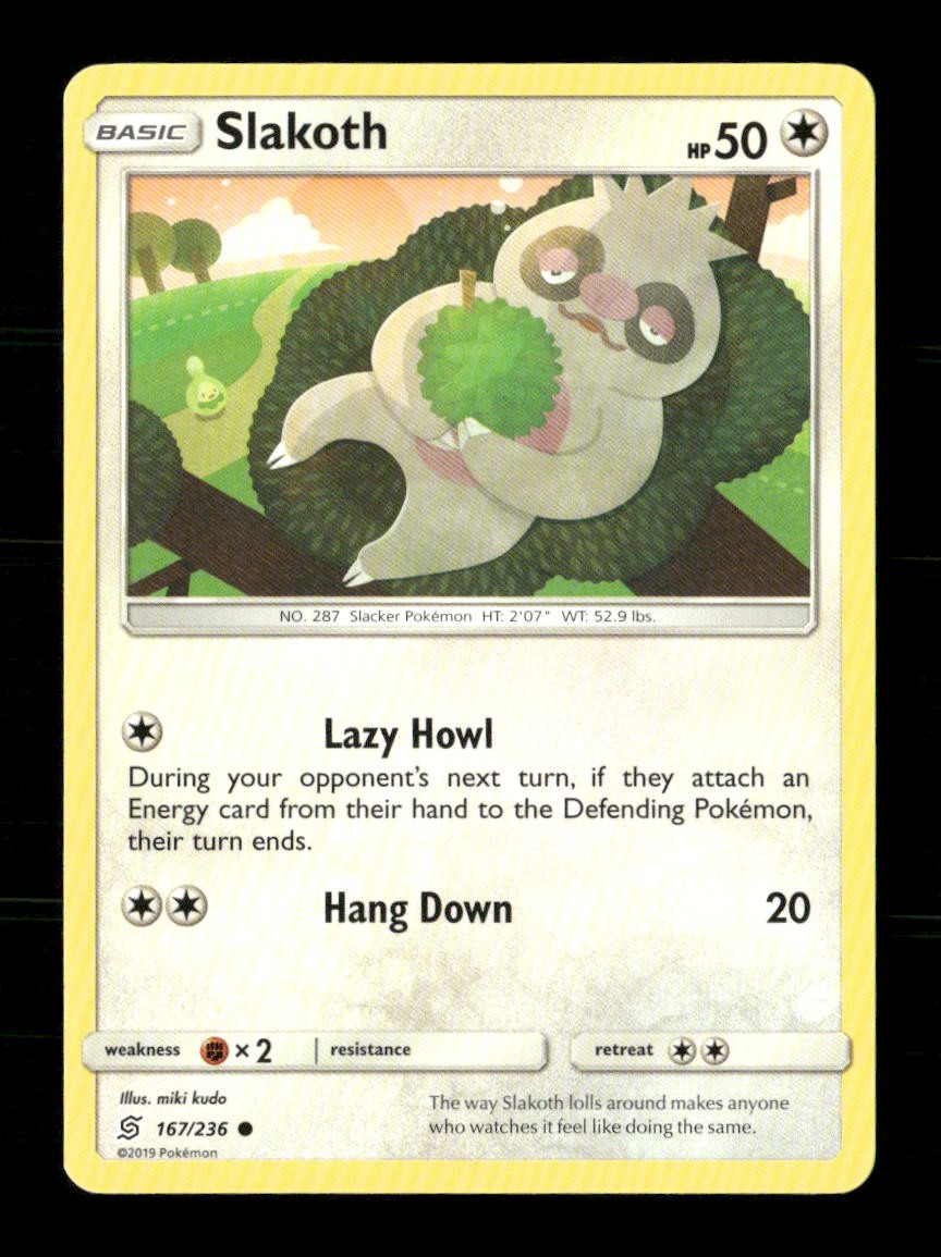 Slakoth 167/236 Unified Minds NM/M Pokemon