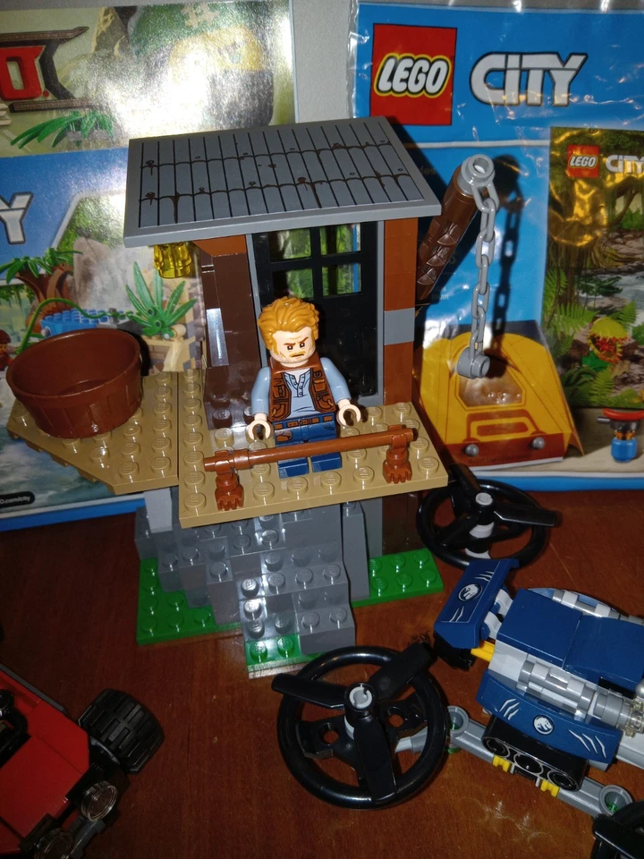Lego Adventure LOT: Mountain Arrest Jungle Explorer Kit Tent Crocodile Jurassic  - Image 2 of 4
