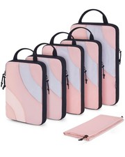 BAGSMART Compression Packing Cubes for Travel, 6 Set Travel Packing Cubes for...