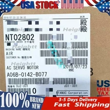 A06B-0142-B077 FANUC New AC Servo Motor US Free TAX