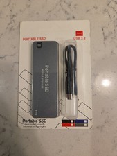 Portable SSD External Hard Drive USB 3.2, Type-C, 1 TB