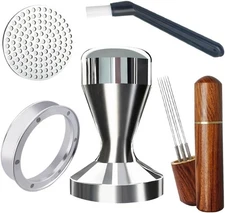 51mm Espresso Tamper Kit with WDT Funnel Screen and Brush