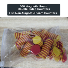 Magnetic Foam Double-Sided Counter, 100 Magne...