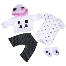Baby Toy Clothes for 17-18 inch for Doll Girl Panda Outfit Accessories