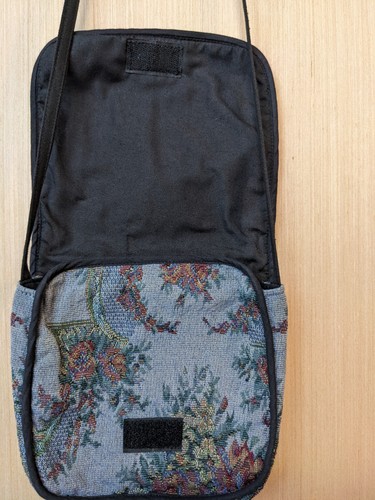 Eucalyptus Tapestry Crossbody Bag Purse Blue Floral Boho Hippie - Picture 4 of 13