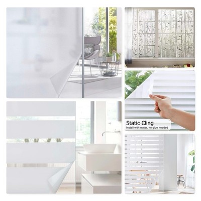 6/10m Fensterfolie Sichtschutzfolie Milchglasfolie Statische Folie Selbstklebend