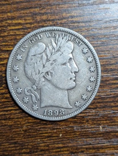 1898-P Barber Half Dollar Better Grade