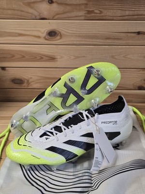 Size 11 - Men's Adidas Predator Elite SG White Green Soccer Cleats