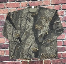 Vintage 90s Jerzees Outdoors Camo T-Shirt Long Sleeve RealTree Blank 3XL Y2K