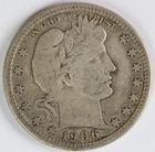 VG/F 1906 D Barber Quarter