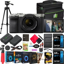 Sony a7C II Full Frame Mirrorless Camera Silver + 28-60mm Lens & Accessories Kit