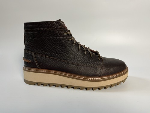 Clarks Men's Clarkhill Boot Hi Dark Brown Leather Oxford Hiking Shoe Size 10 UK - Picture 3 of 9