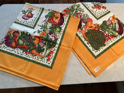 Autumn Harvest Tablecloths-pick size & style *100% cotton  *NEW* Italy**
