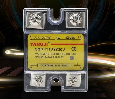 Single-Phase DC Controlled DC DC-DC Solid State Relay YHD2230D 30A 220VDC