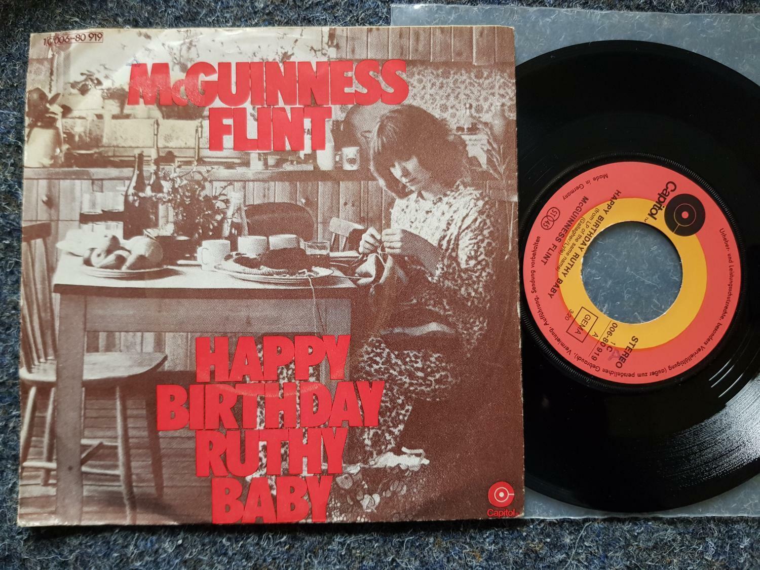 7"" Single Vinyl McGuinness Flint - Happy birthday Ruthy Baby Germany